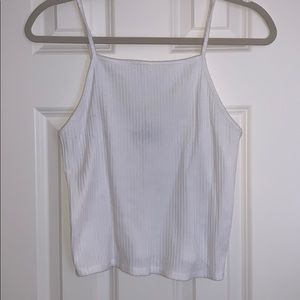 NWOT American Eagle White Square-Neck Tank Top, M